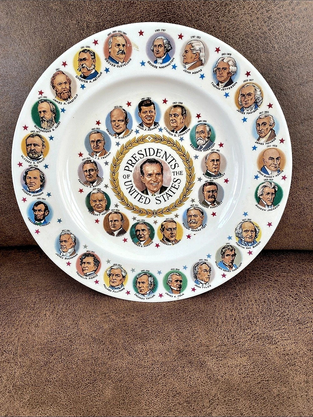 Presidents of the United States Richard Nixon Commemorative Plate